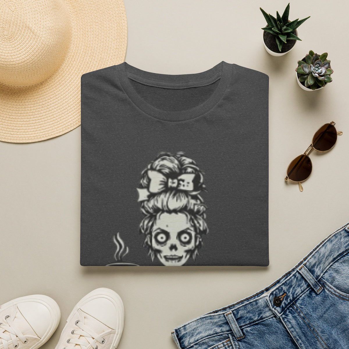 Mombie Adult T-Shirt — Cute Spooky Mom Graphic Tee ("Mommy")