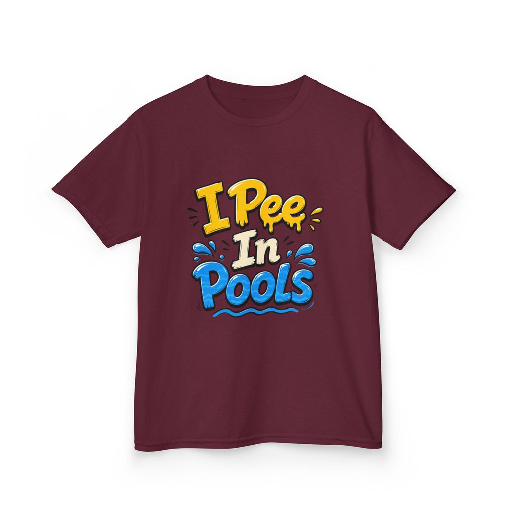 Kids Tee — "I Pee In Pools" Funny Summer Swim Shirt