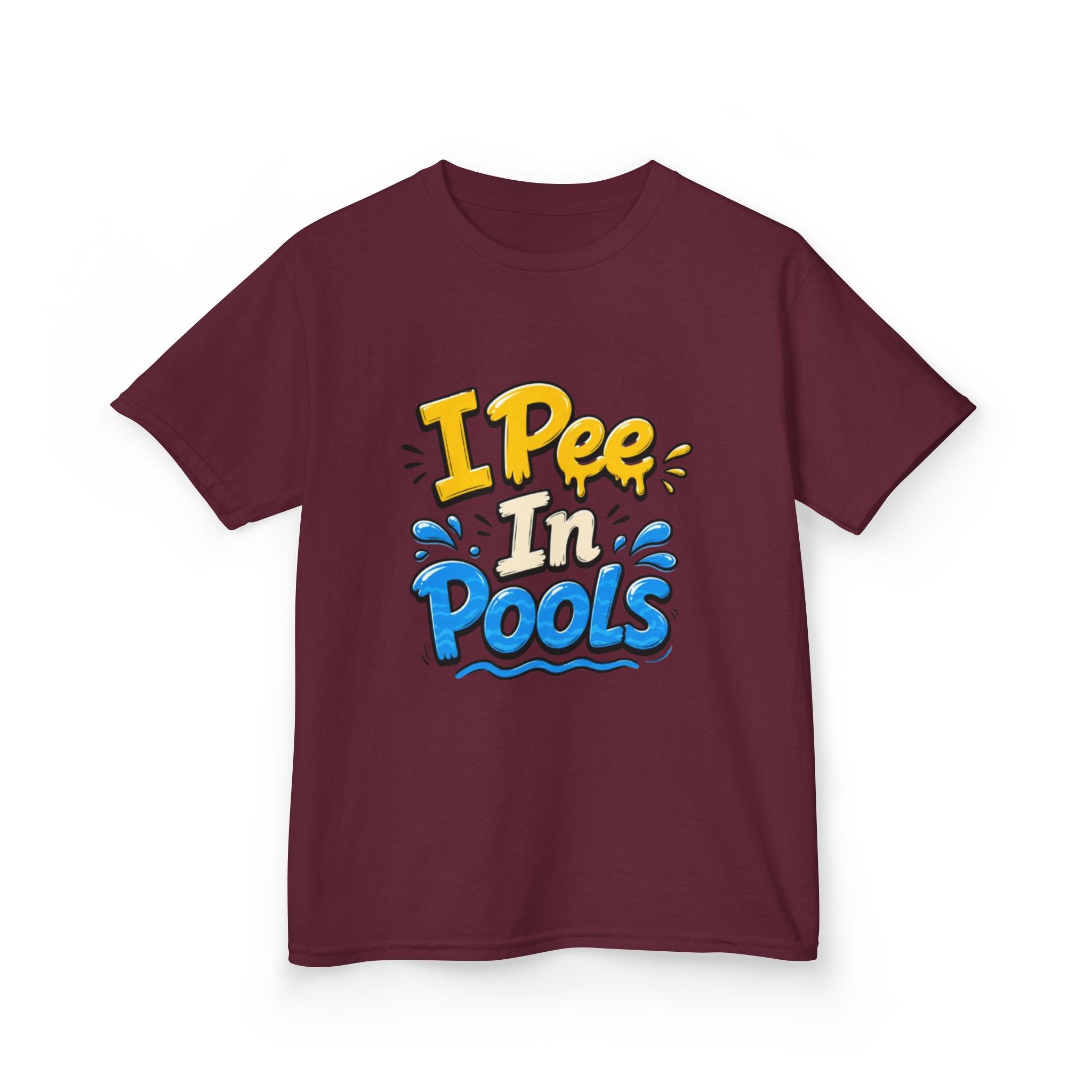Kids Tee — "I Pee In Pools" Funny Summer Swim Shirt