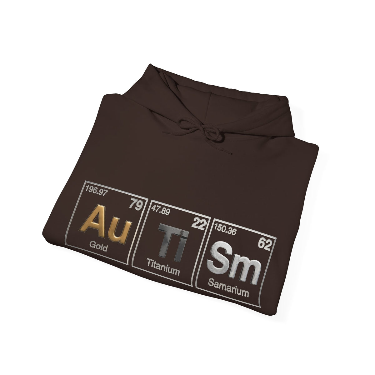 Autism Periodic Table Adult Hoodie — Au Ti Sm Element Design