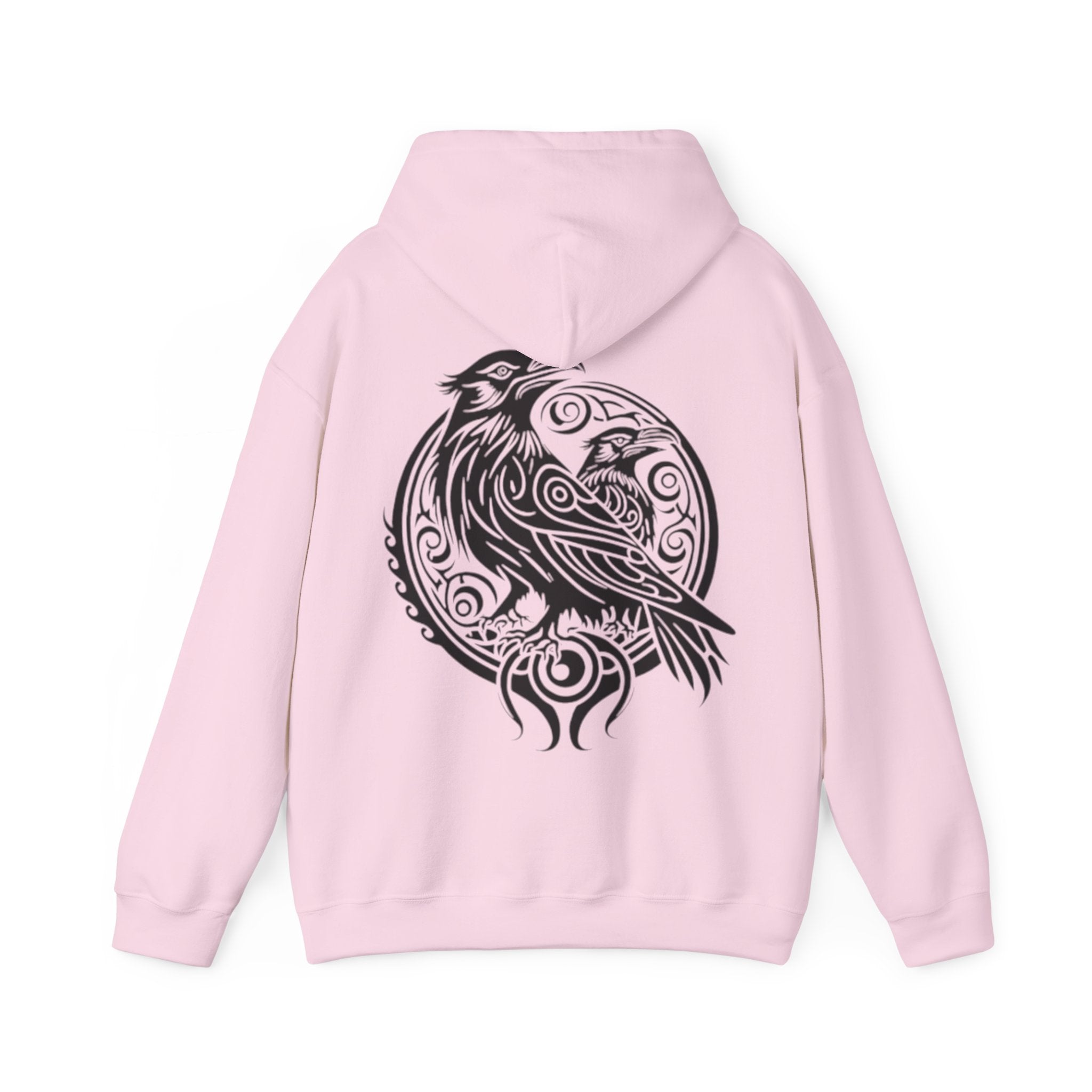 Odens Raven'sTribal Circle Adult Hoodie — Huginn and Muninn