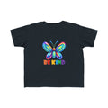 Rainbow Butterfly BE KIND Toddler Tee | Kids Positive Message Shirt
