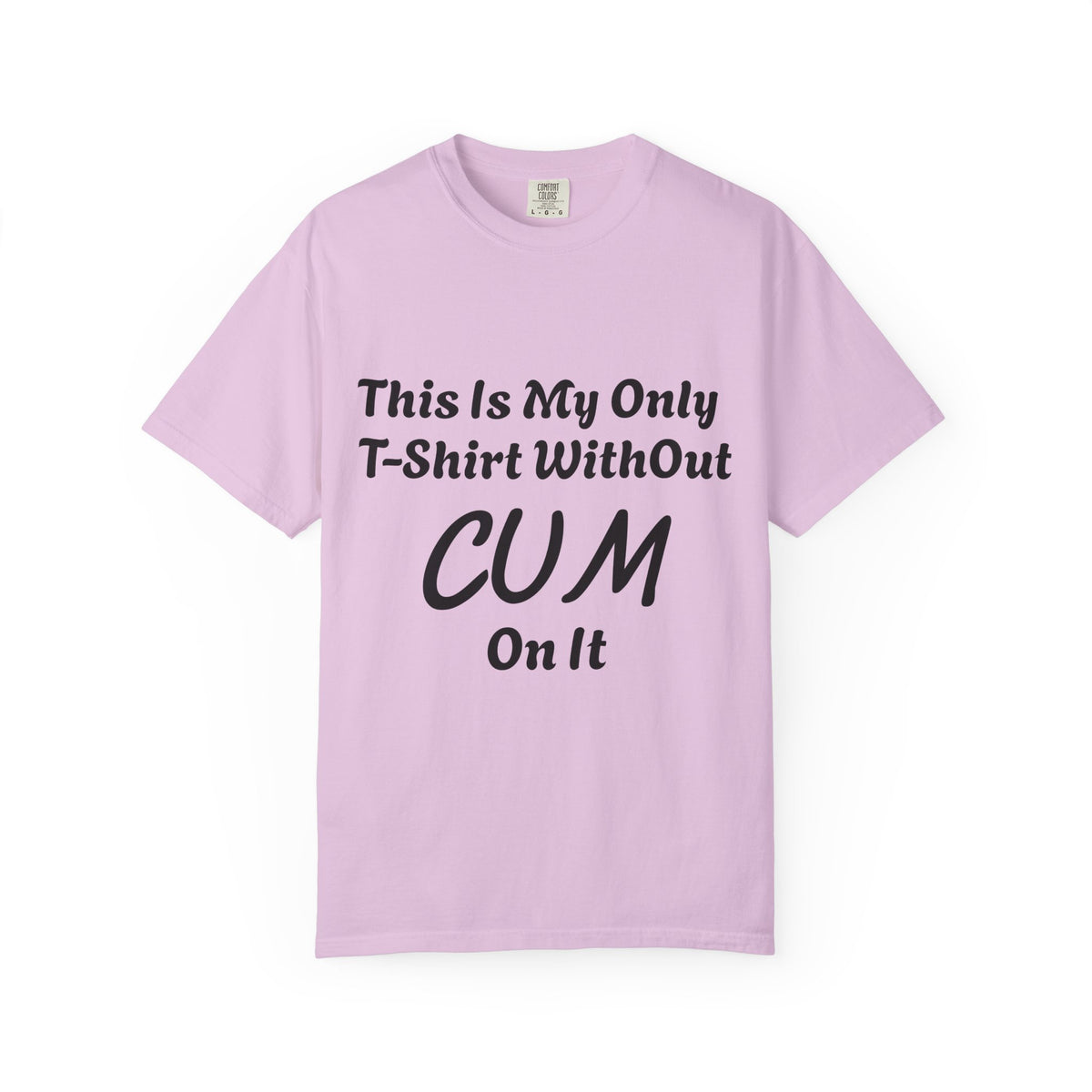 Provocative Graphic Adult T-Shirt - "This Is My Only T-Shirt Without CUM On It"