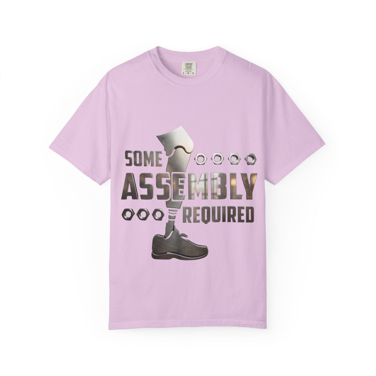 Some Assembly Required Adult T-Shirt — Funny DIY Carpenter Tee