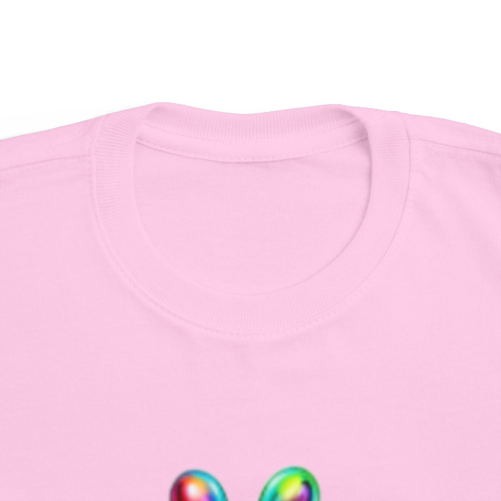 Rainbow Bubble Frog BE KIND Toddler Tee | Kids Positive Message Shirt
