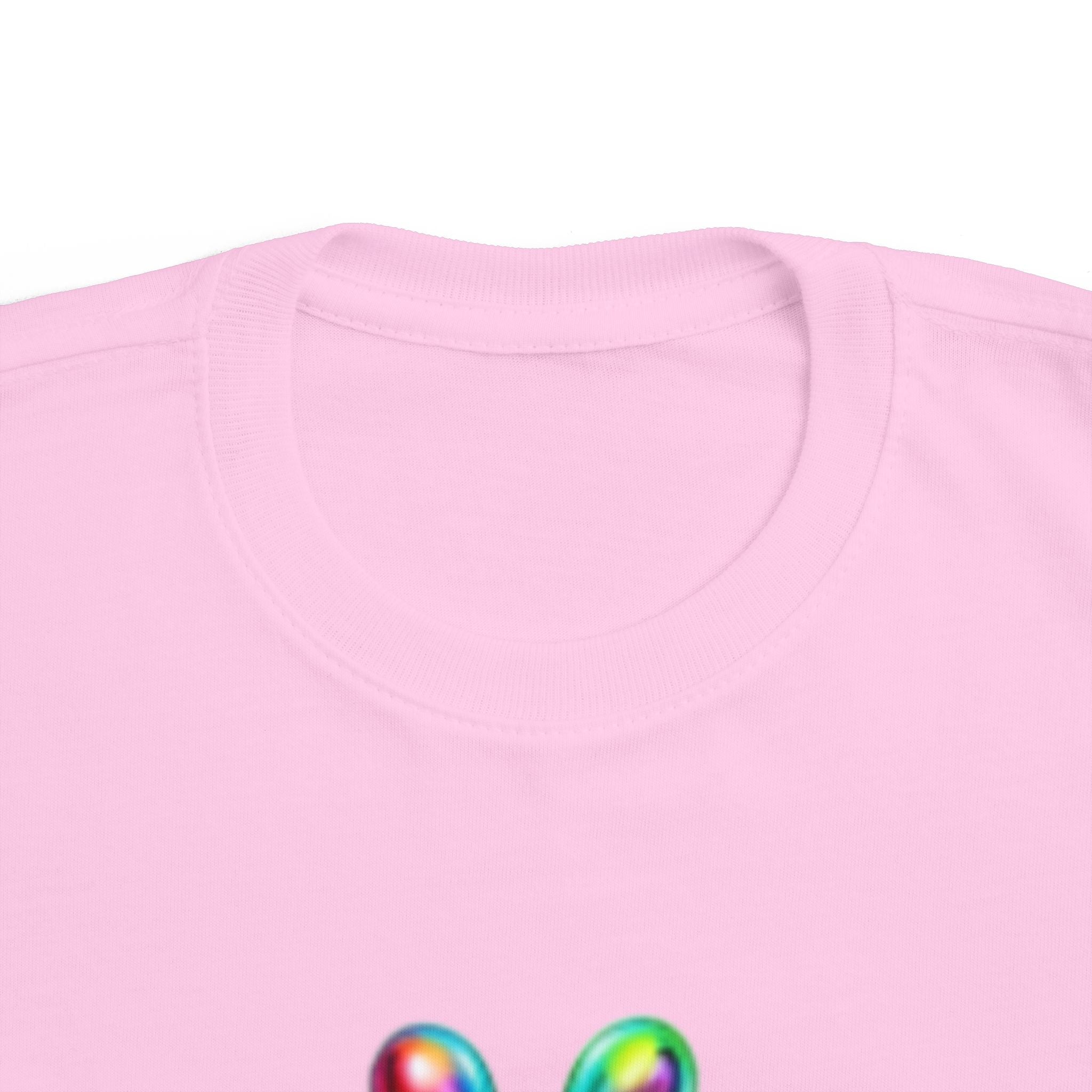 Rainbow Bubble Frog BE KIND Toddler Tee | Kids Positive Message Shirt