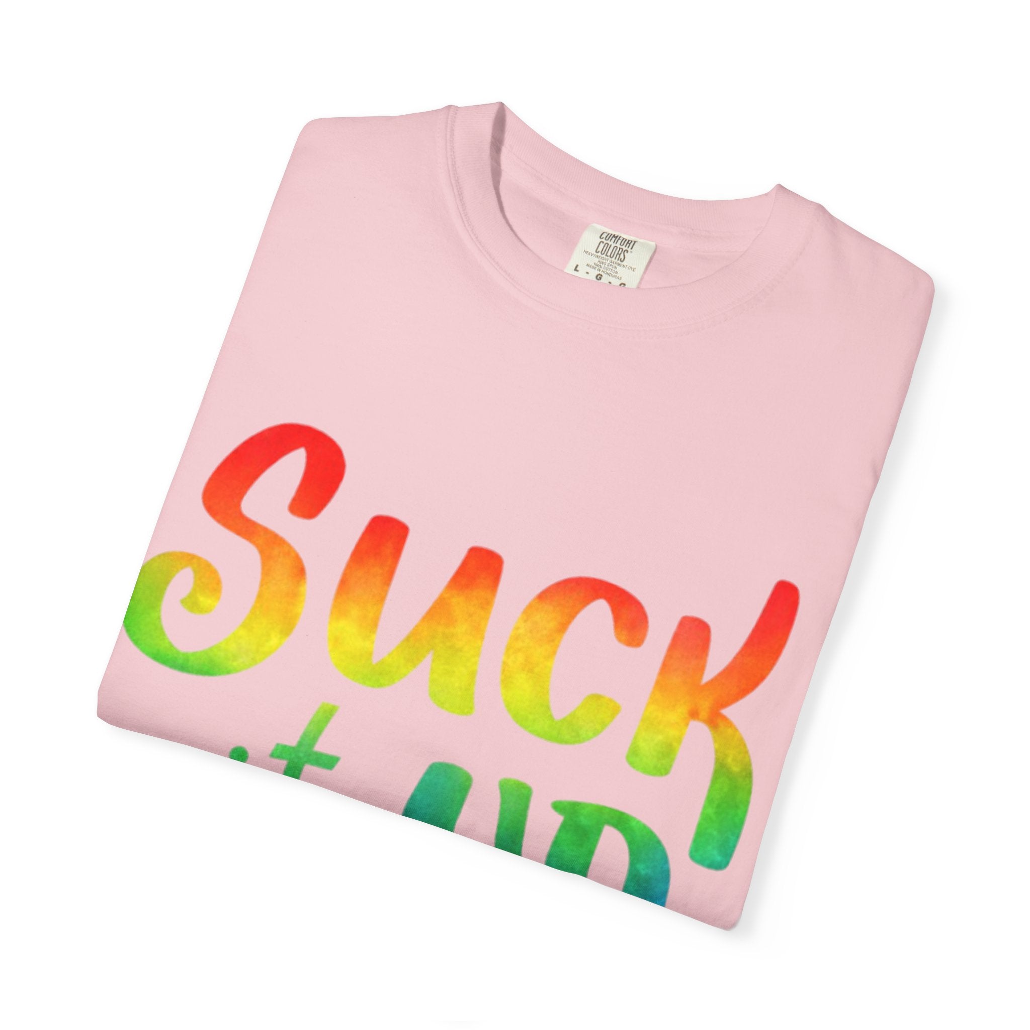 Suck It Up Buttercup Rainbow Graphic Adult T-Shirt