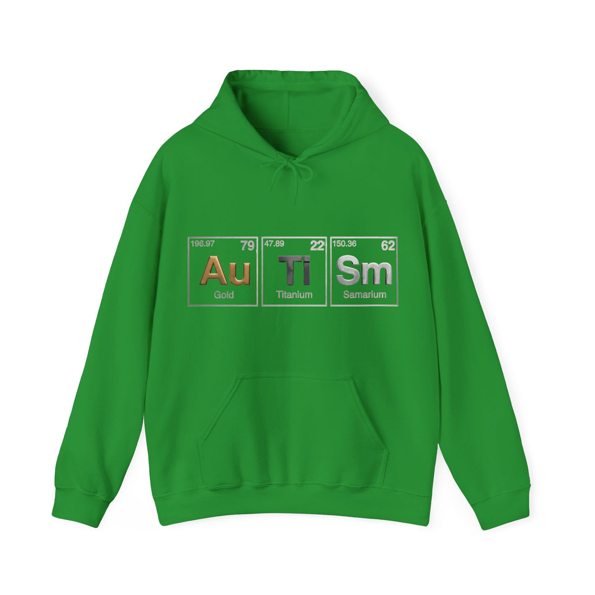 Autism Periodic Table Adult Hoodie — Au Ti Sm Element Design