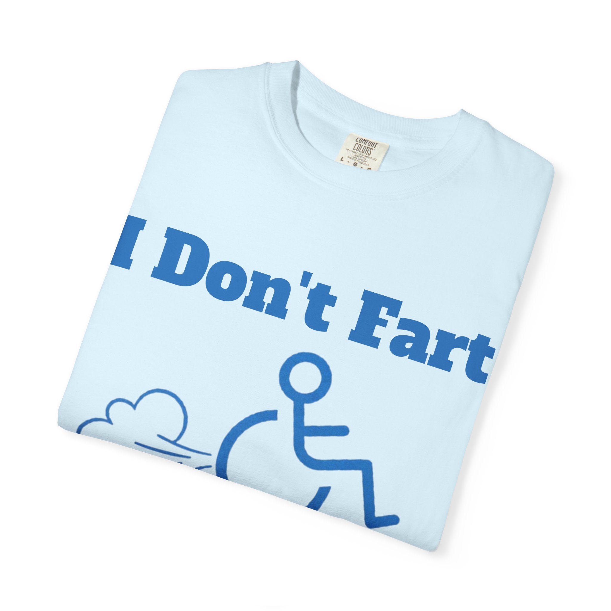 Graphic Adult T-shirt — "I Don't Fart I Turbo Boost" Wheelchair Humor Tee