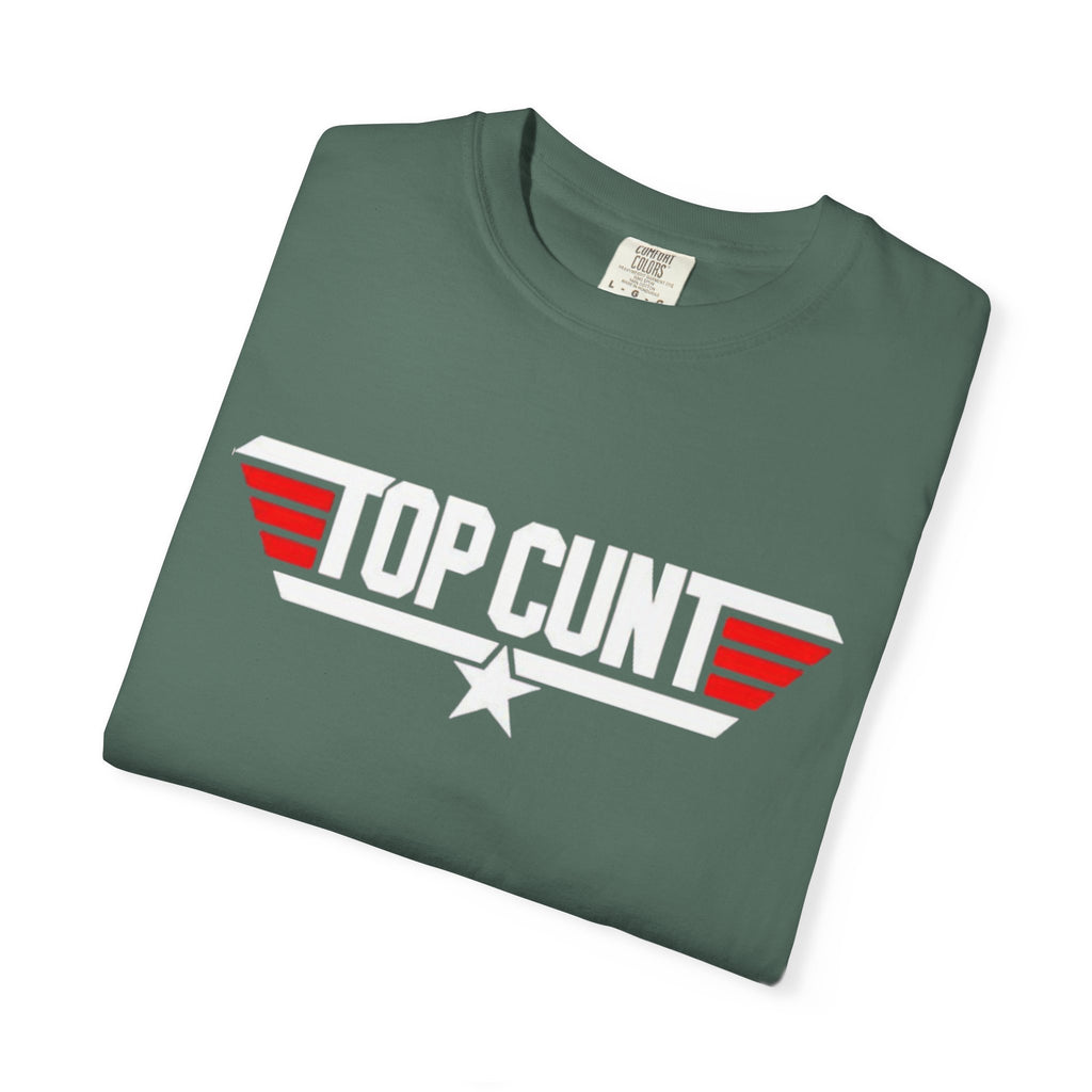 Top Cunt Graphic Adult T-Shirt — Retro Military-Inspired Statement Tee