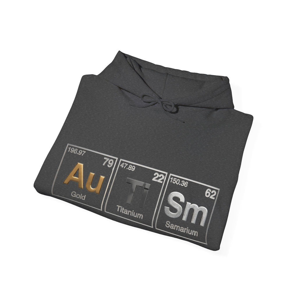 Autism Periodic Table Adult Hoodie — Au Ti Sm Element Design