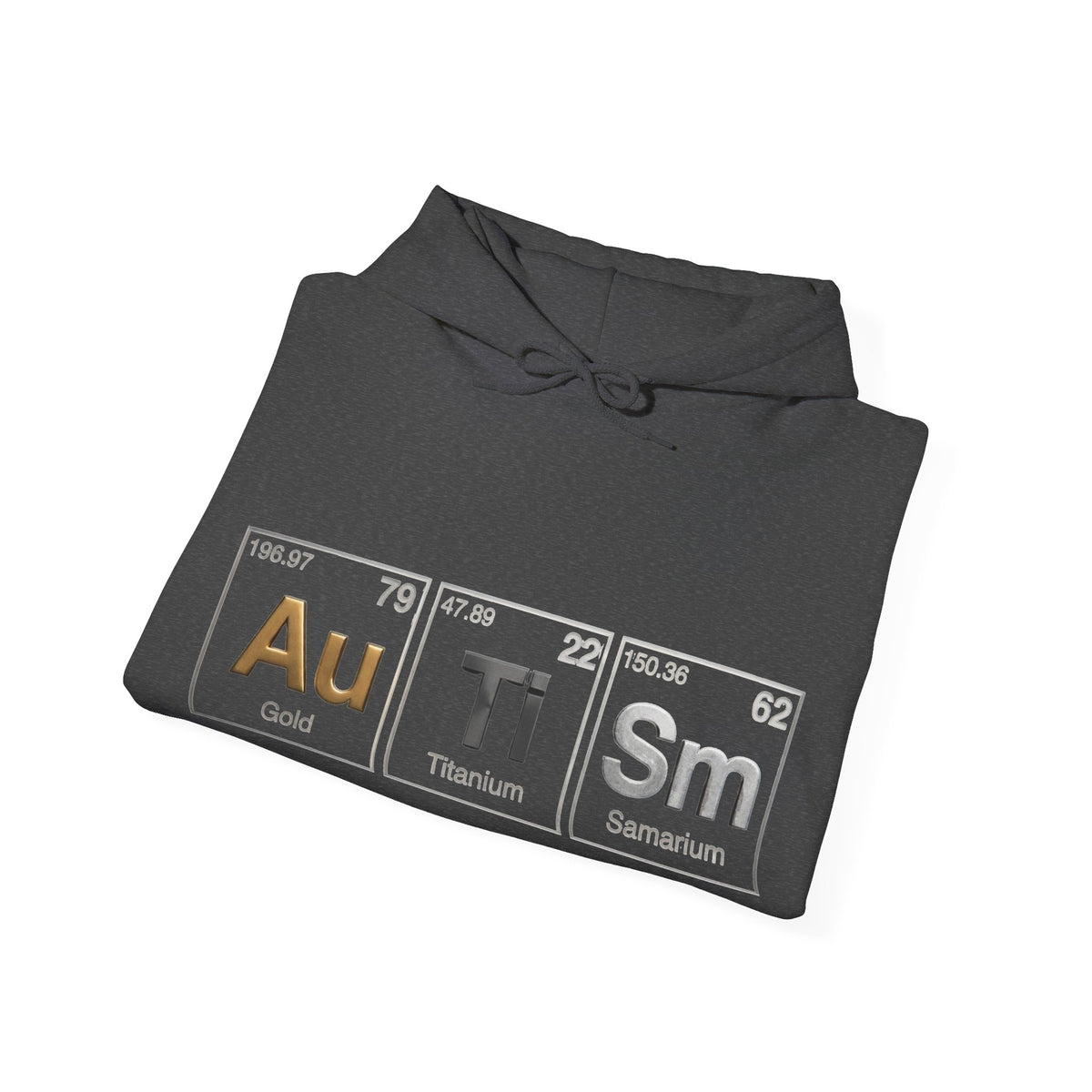 Autism Periodic Table Adult Hoodie — Au Ti Sm Element Design