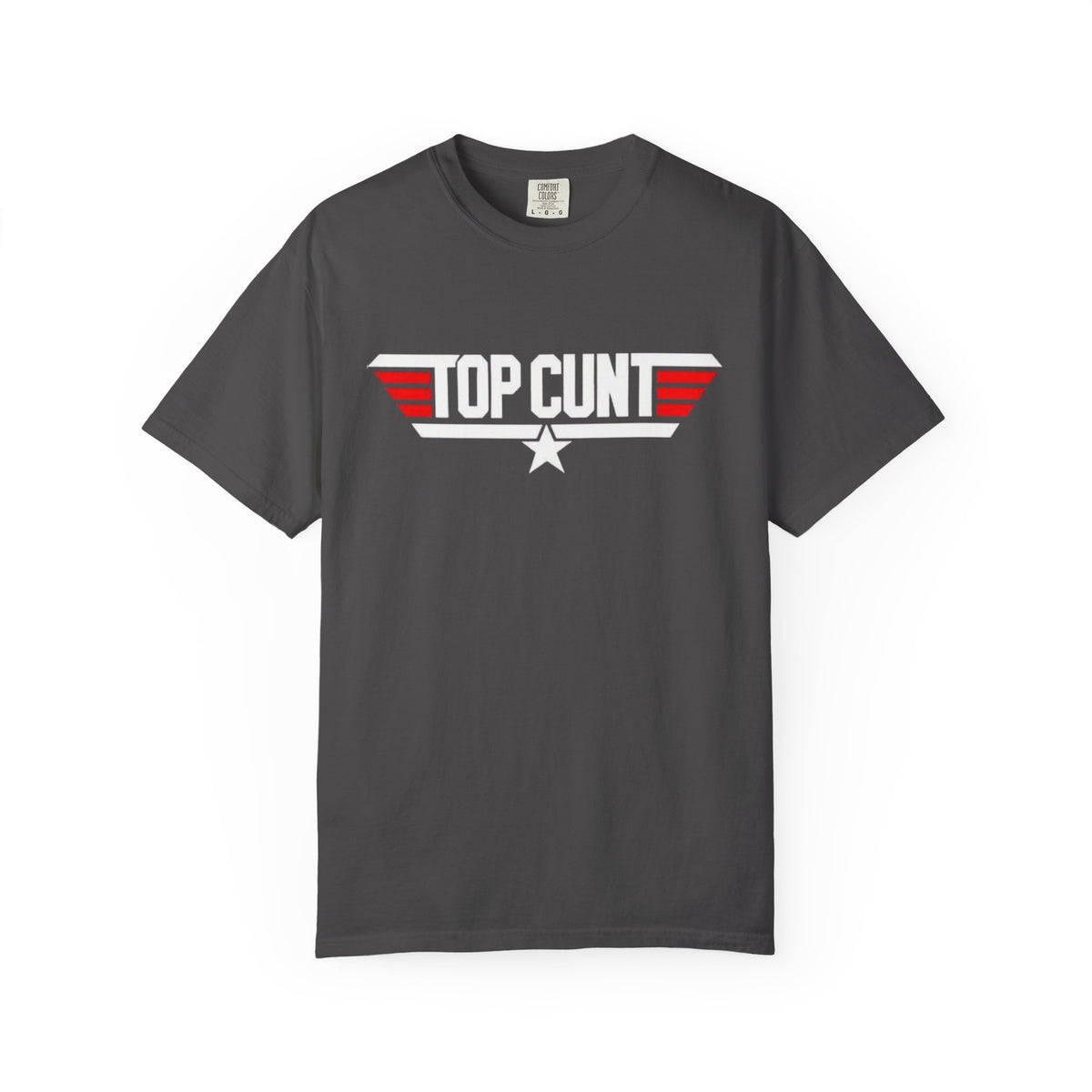 Top Cunt Graphic Adult T-Shirt — Retro Military-Inspired Statement Tee