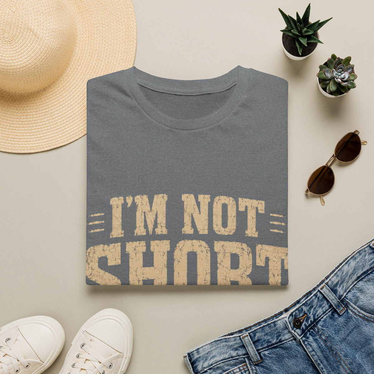 Adult T-Shirt — “I’m Not Short, I’m Fun Size” Funny Graphic Tee