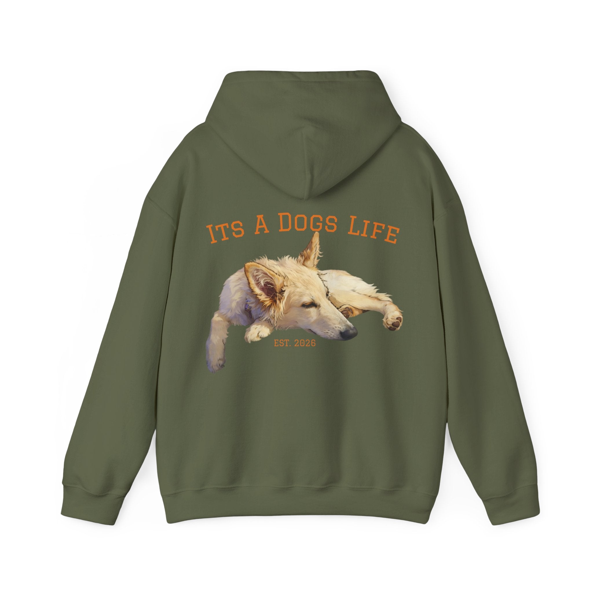 Sleeping Dog Illustration Adult Hoodie | "It's a Dog's Life" Graphic Hoodie