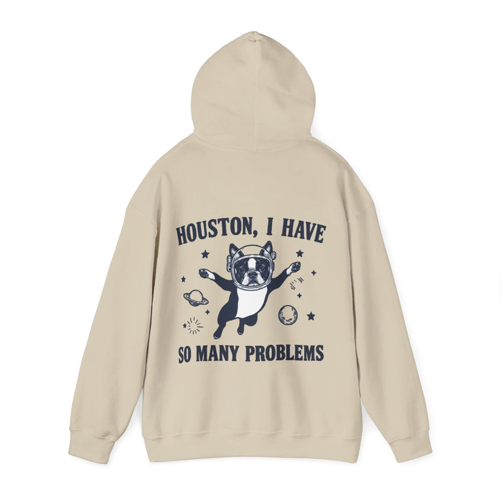 Houston, I Have So Many Problems Adult Hoodie — Funny Space French Bulldog Graphic Hoodie