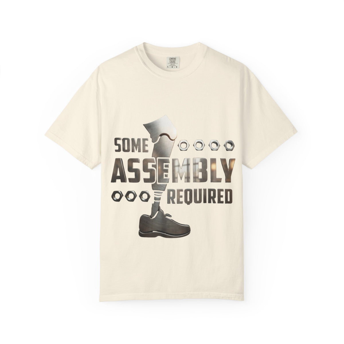 Some Assembly Required Adult T-Shirt — Funny DIY Carpenter Tee