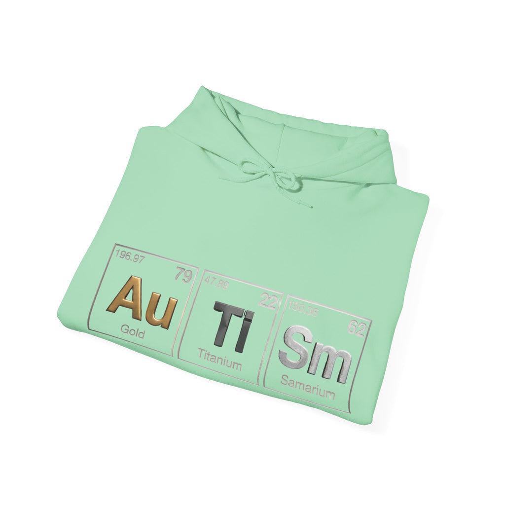 Autism Periodic Table Adult Hoodie — Au Ti Sm Element Design