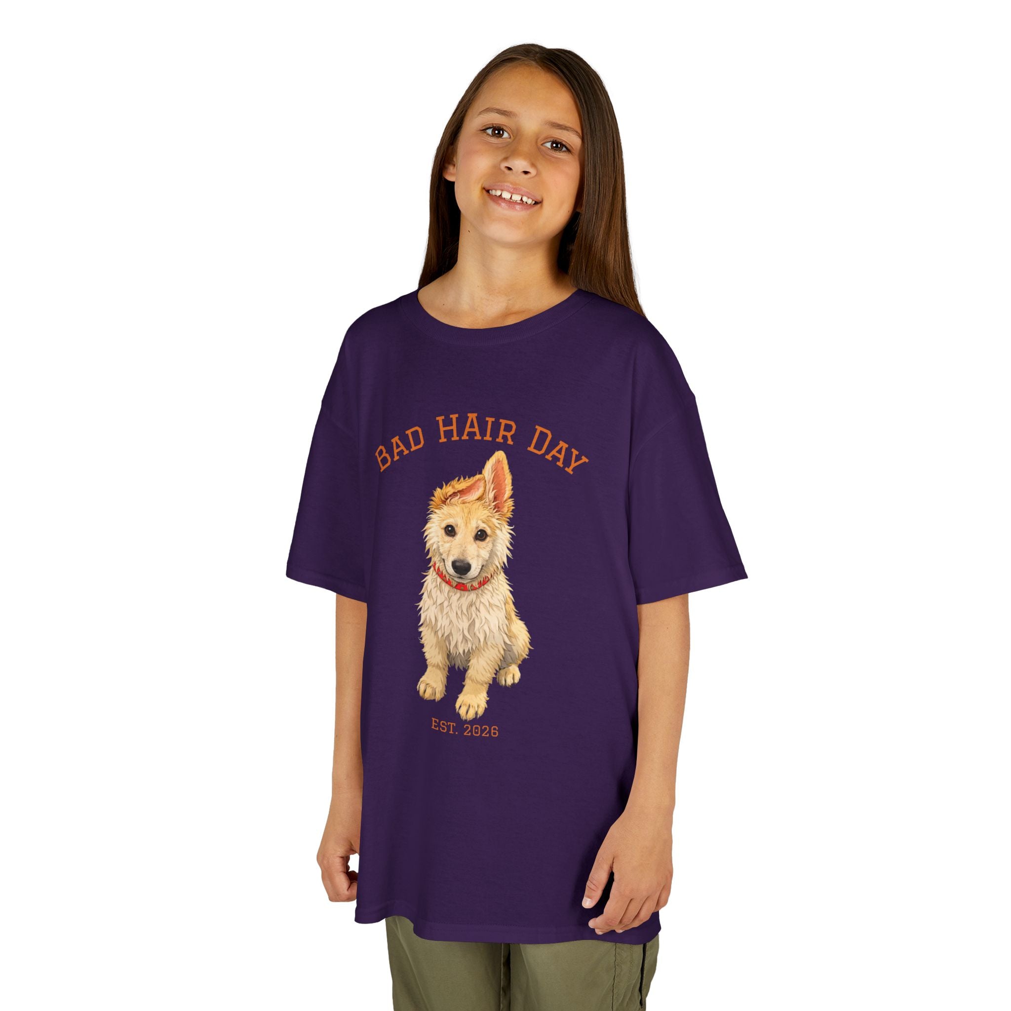 Bad Hair Day Puppy Tee | Tyra Illustration Kids T-Shirt