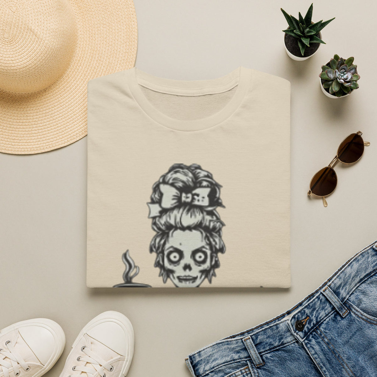Mombie Adult T-Shirt — Cute Spooky Mom Graphic Tee ("Mommy")