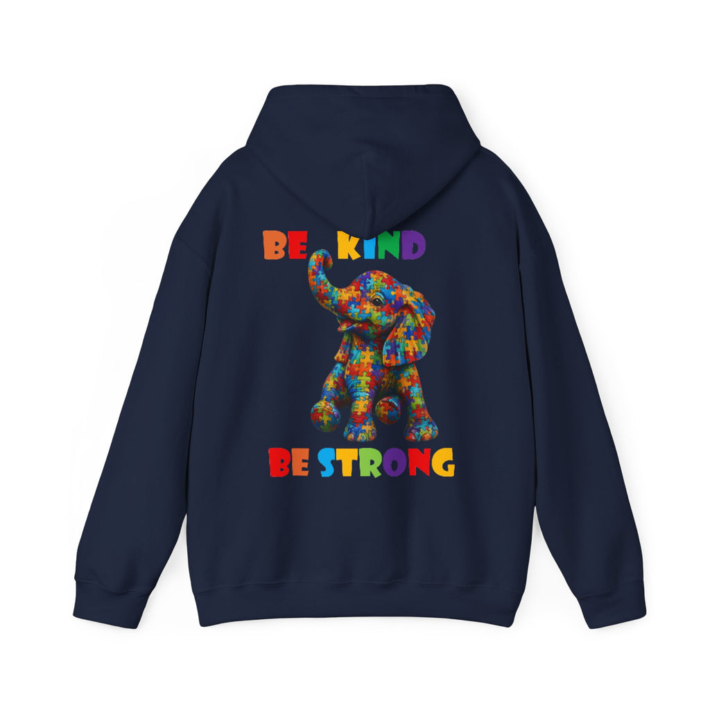 Colorful Elephant 'Be Kind Be Strong' / Adult Hoodie