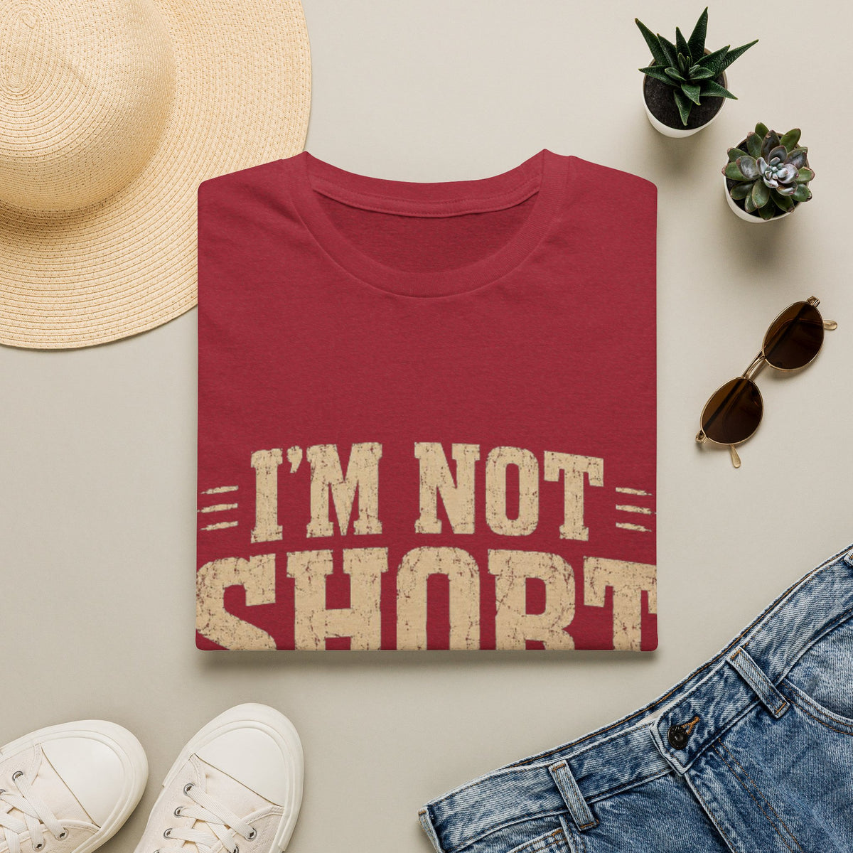 Adult T-Shirt — “I’m Not Short, I’m Fun Size” Funny Graphic Tee