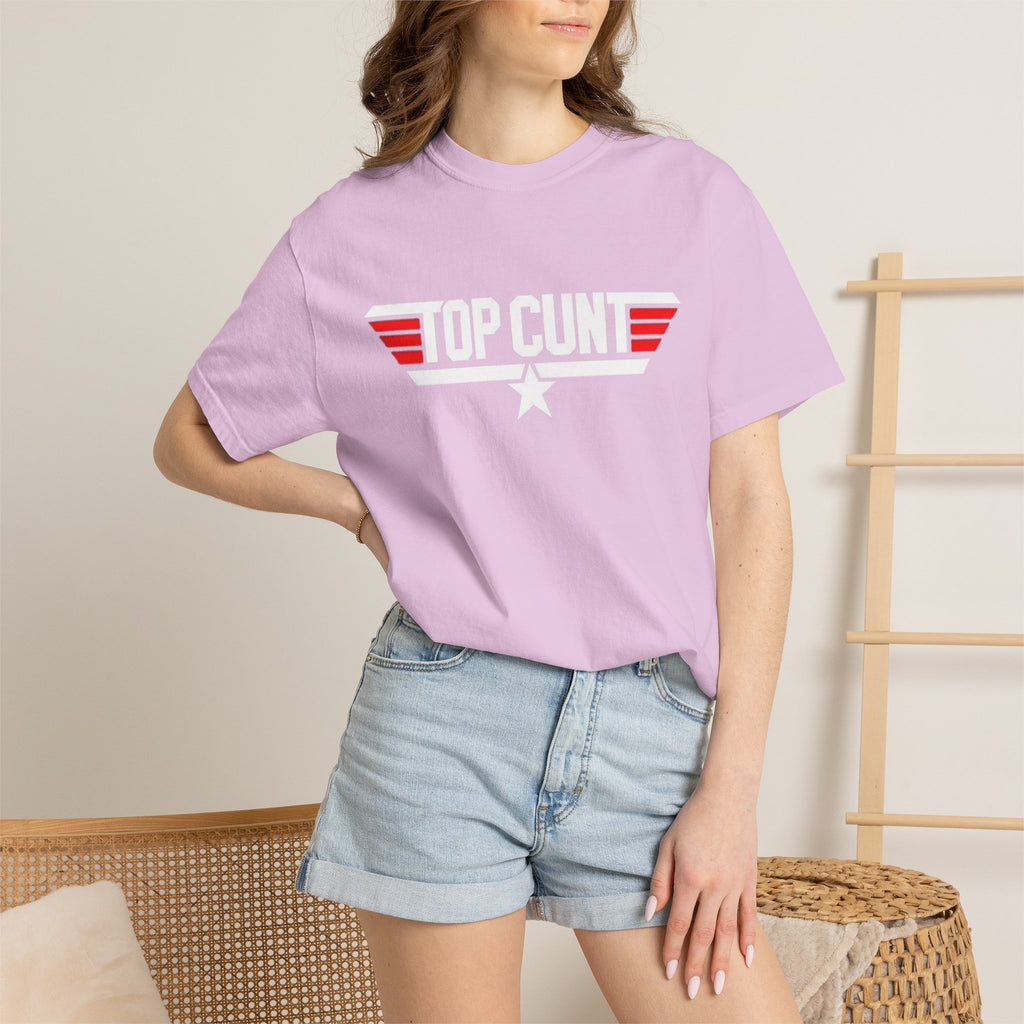 Top Cunt Graphic Adult T-Shirt — Retro Military-Inspired Statement Tee