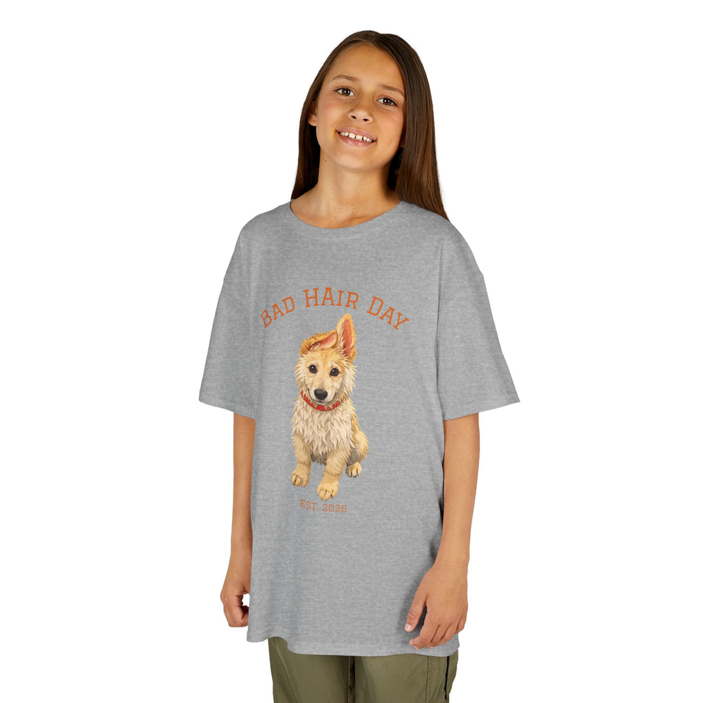 Bad Hair Day Puppy Tee | Tyra Illustration Kids T-Shirt