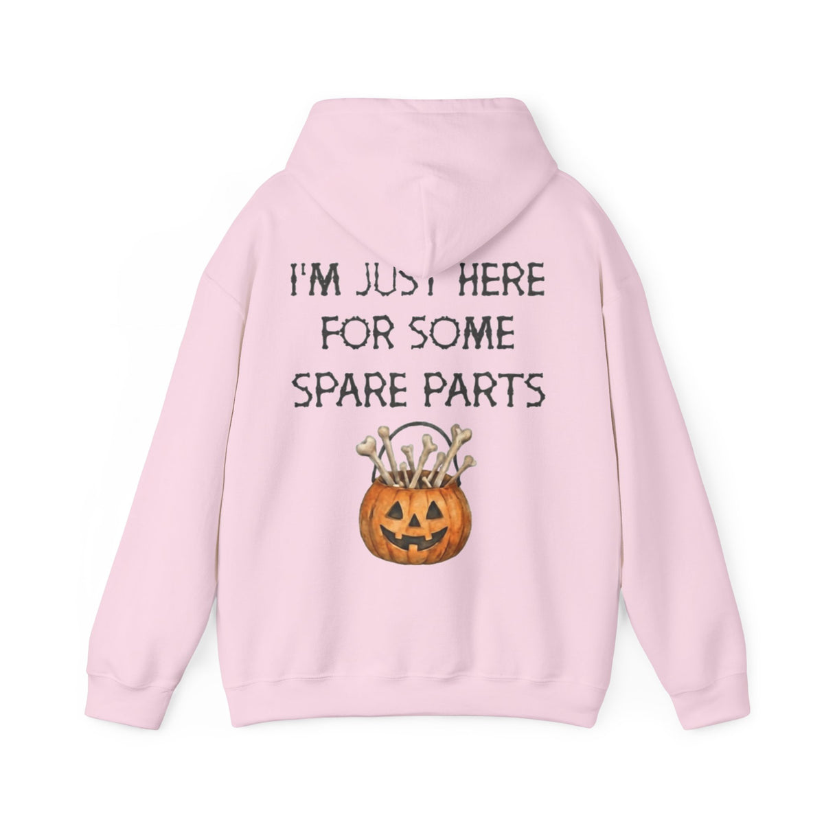 Halloween Pumpkin 'I'm Just Here for Some Spare Parts' Adult Hoodie