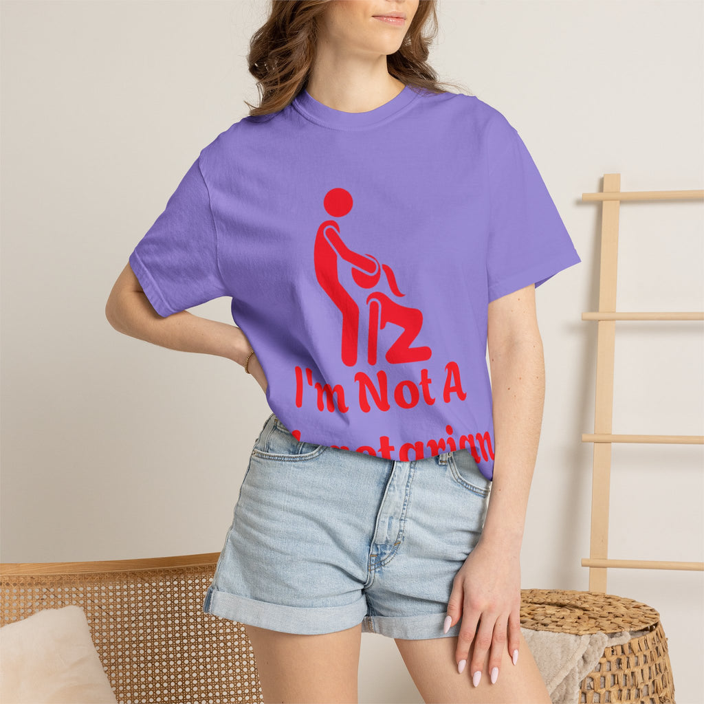 Graphic Adult T‑Shirt — "I'm Not A Vegetarian" Funny Meat Lover Tee