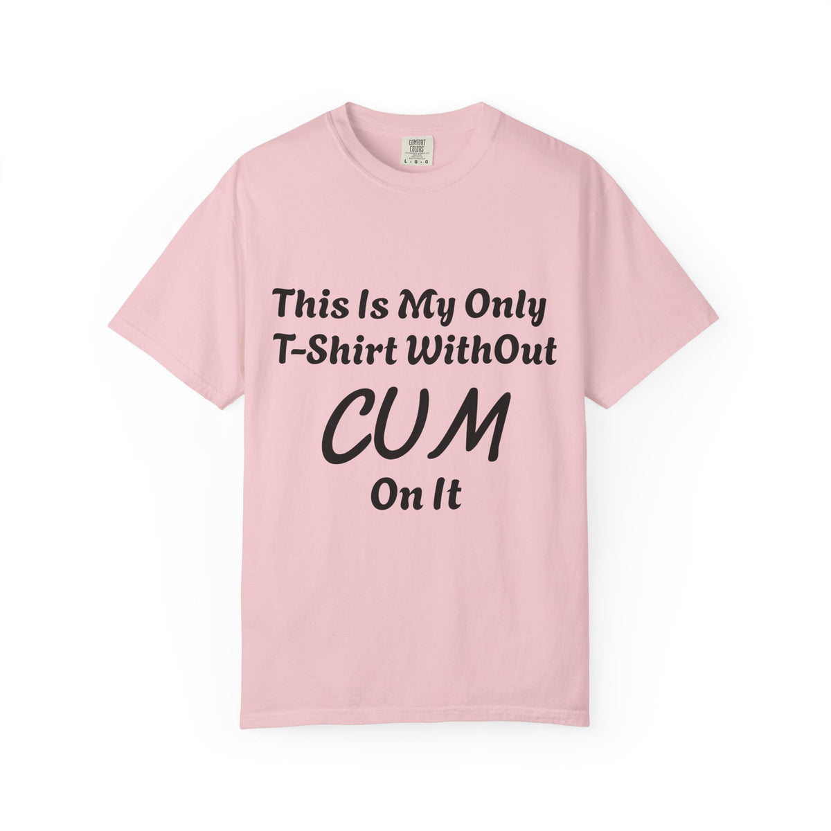 Provocative Graphic Adult T-Shirt - "This Is My Only T-Shirt Without CUM On It"