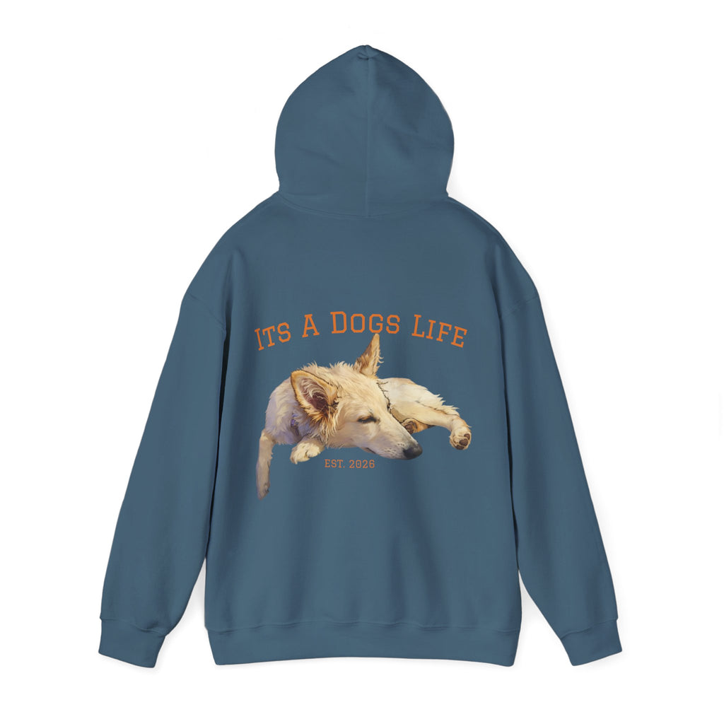 Sleeping Dog Illustration Adult Hoodie | "It's a Dog's Life" Graphic Hoodie