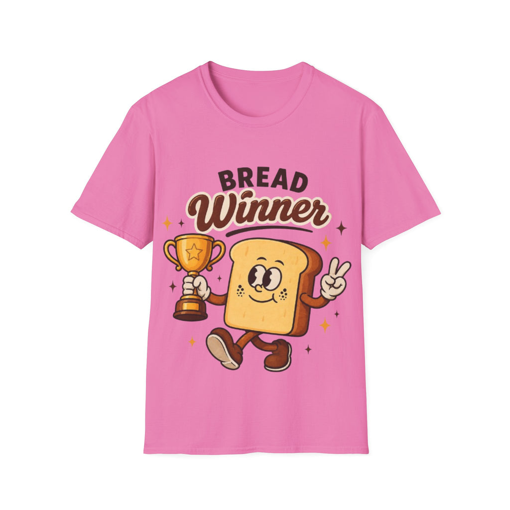 Bread Winner Adult T‑Shirt — Funny Toast Cartoon Tee for Bakers & Breakfast Lovers