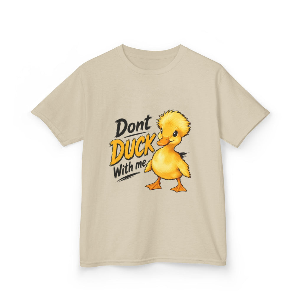 Kids Tee — “Don't Duck With Me” Cute Angry Duck Graphic