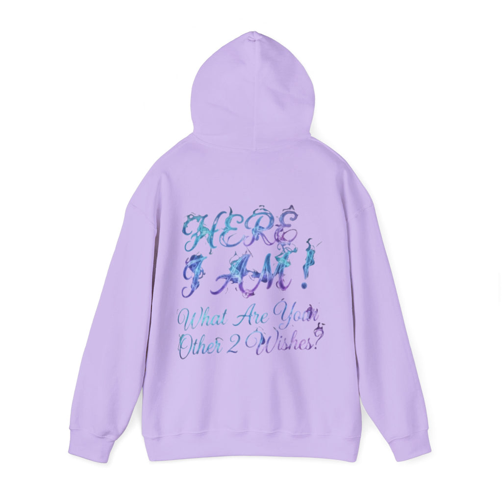 Adult Hoodie — “Here I Am!” Inspirational Script Hooded Sweatshirt