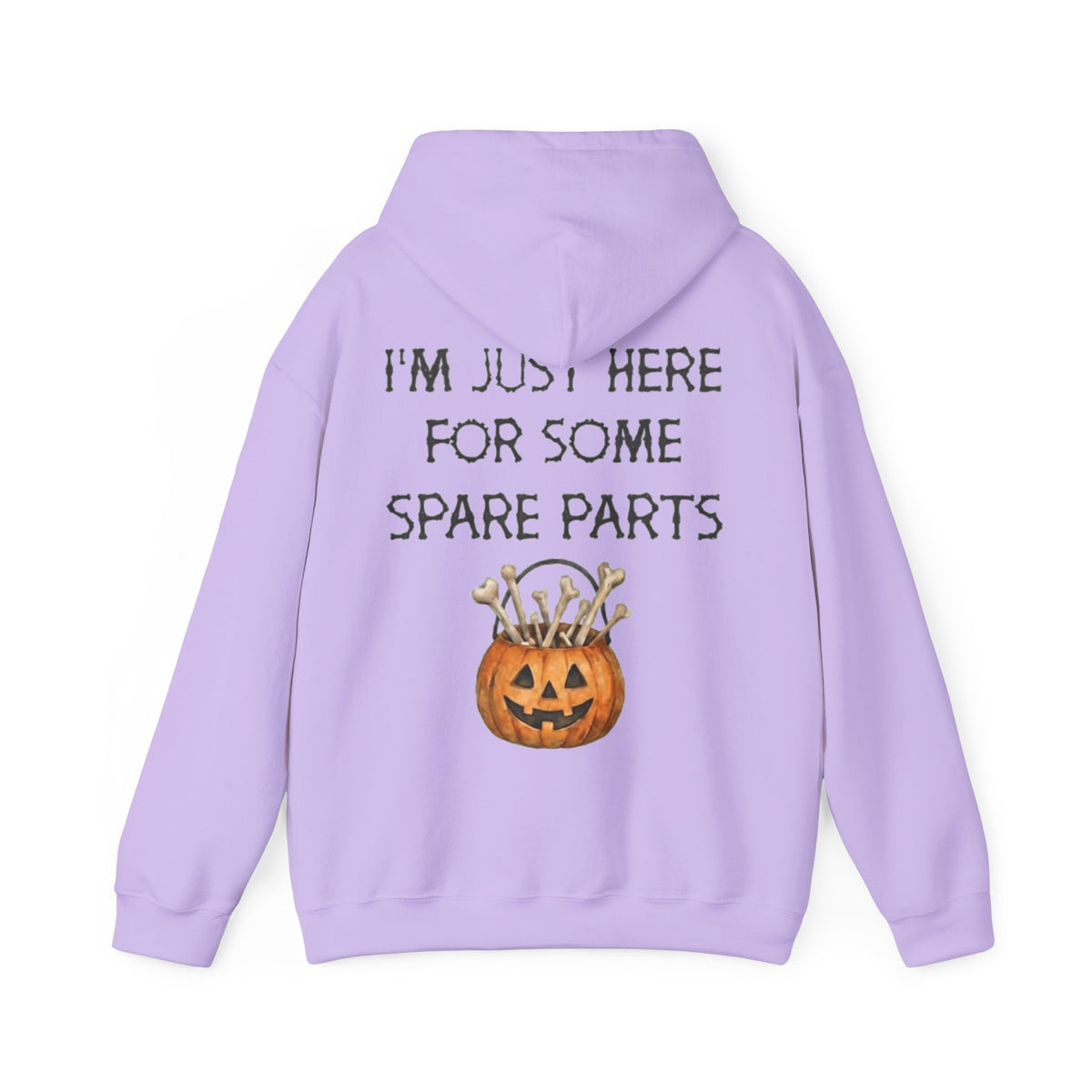 Halloween Pumpkin 'I'm Just Here for Some Spare Parts' Adult Hoodie