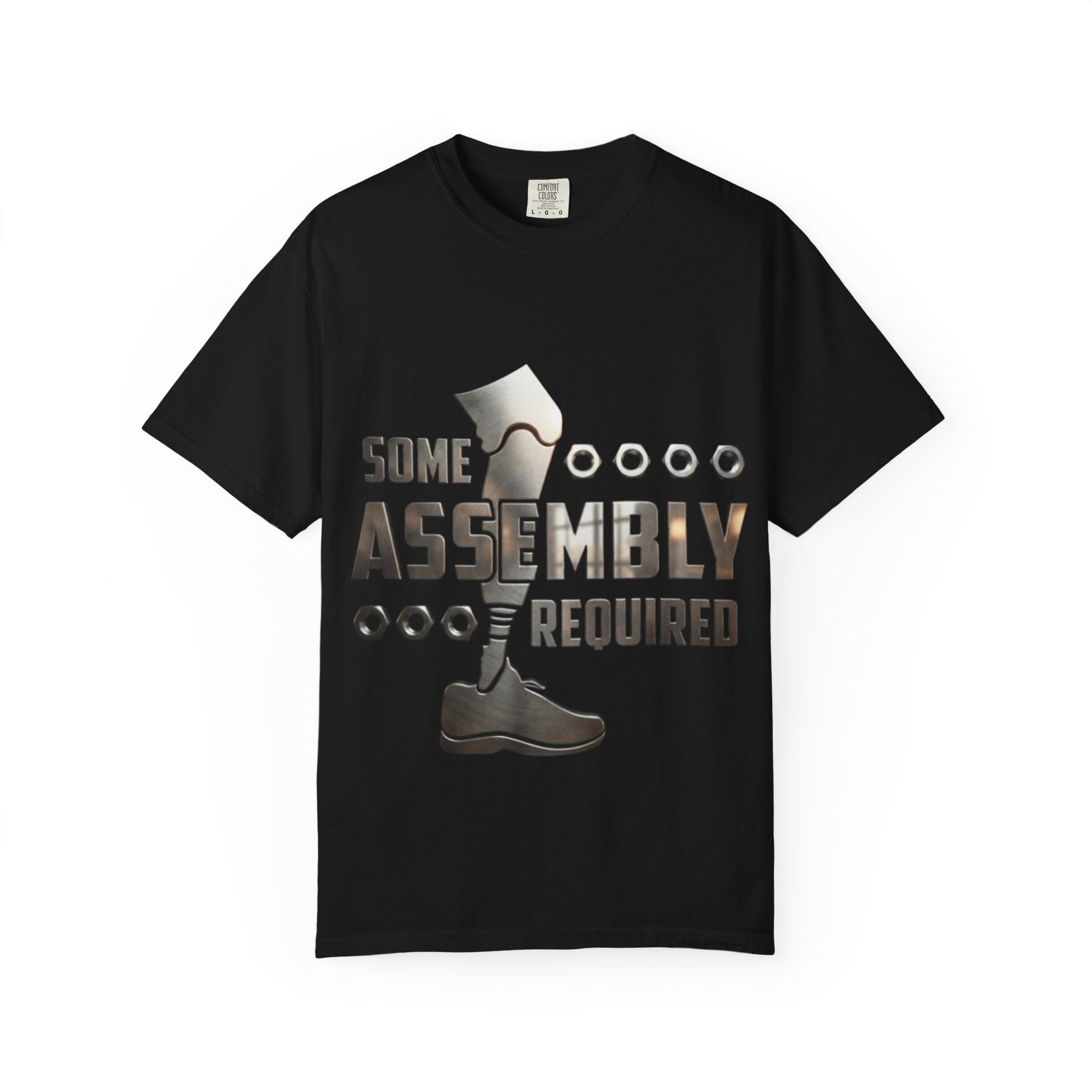 Some Assembly Required Adult T-Shirt — Funny DIY Carpenter Tee