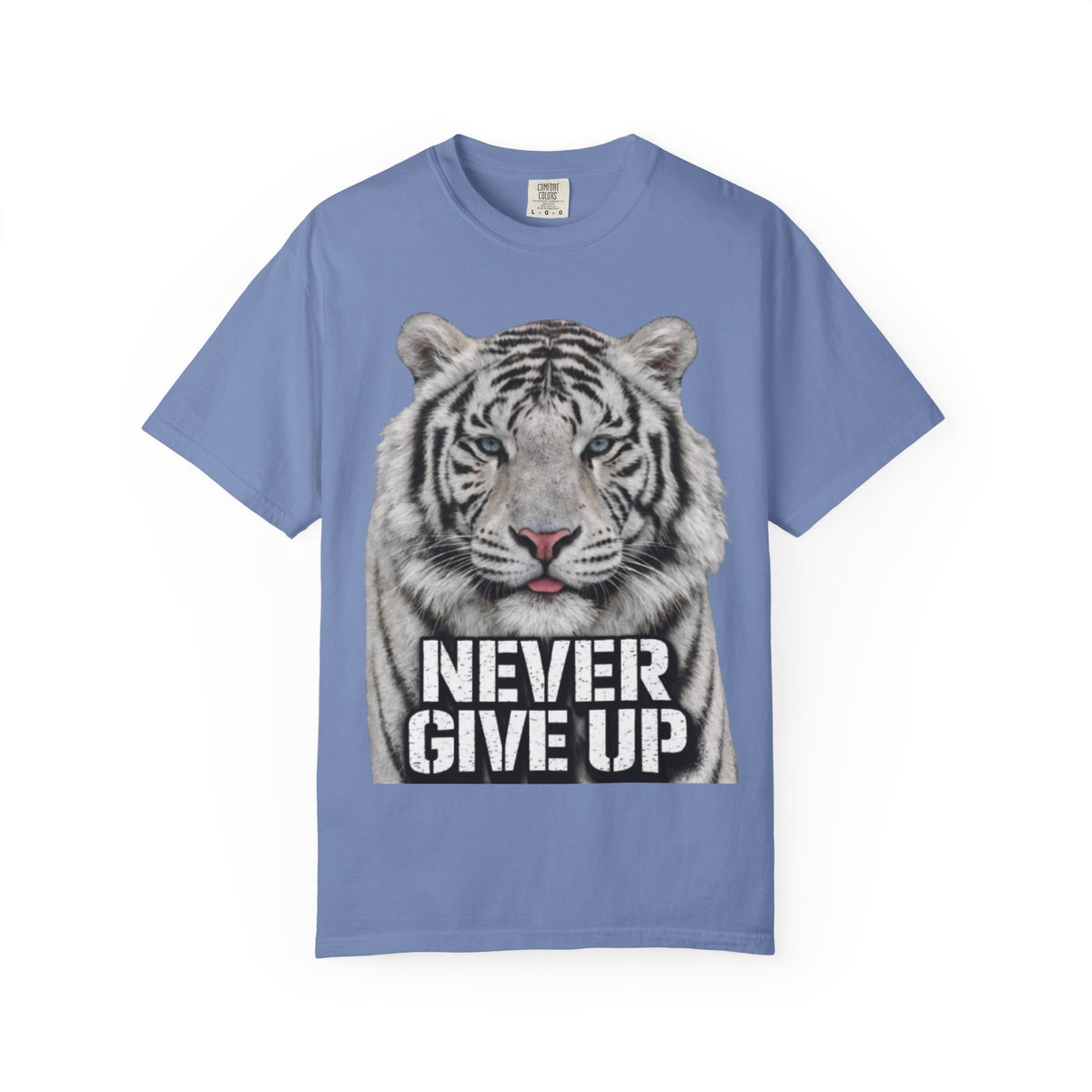 Never Give Up Tiger Adult T-Shirt
