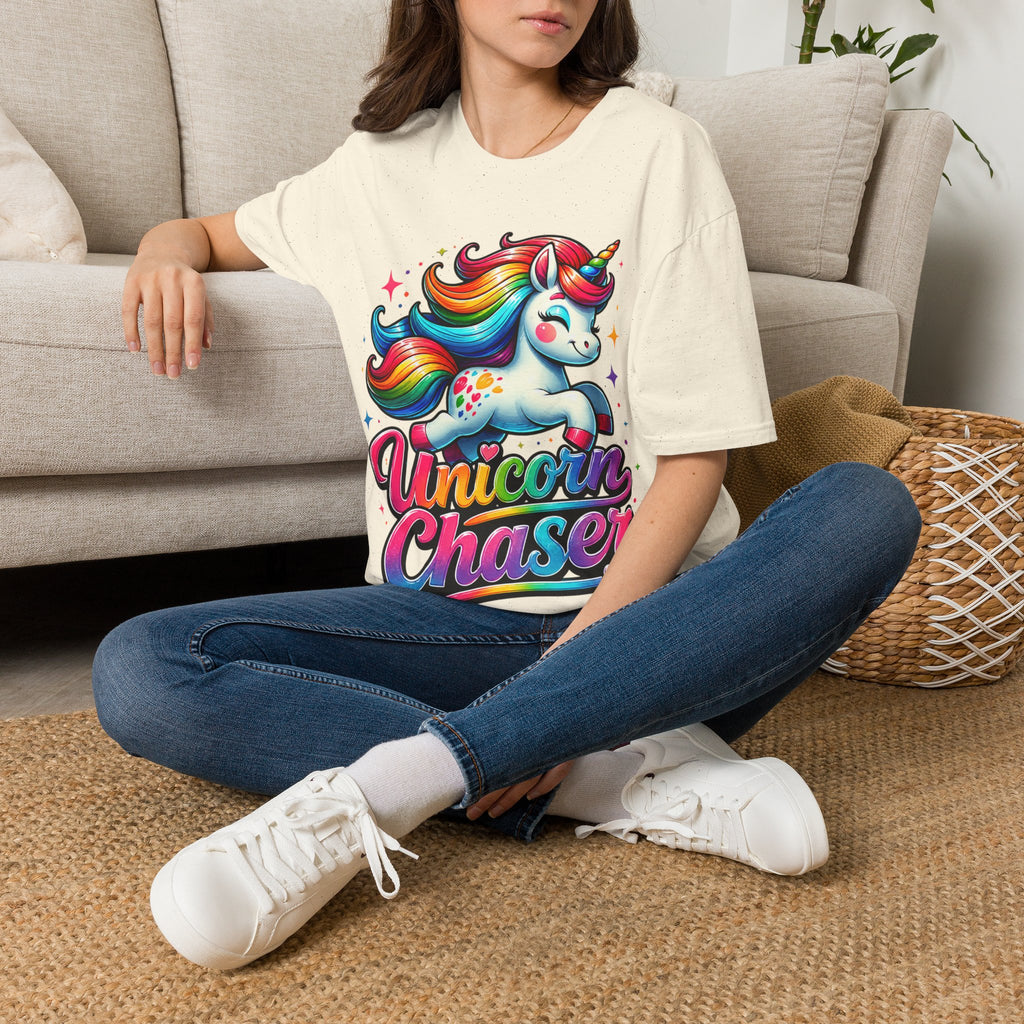Funny Unicorn Chaser Adult T-Shirt — Rainbow Magical Unicorn Tee