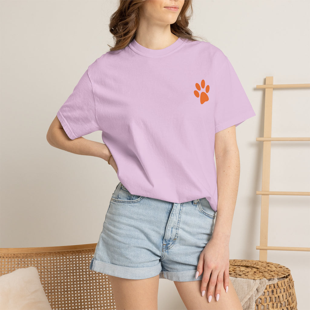 Bad Hair Day Puppy Adult T-Shirt | Paw Print Graphic