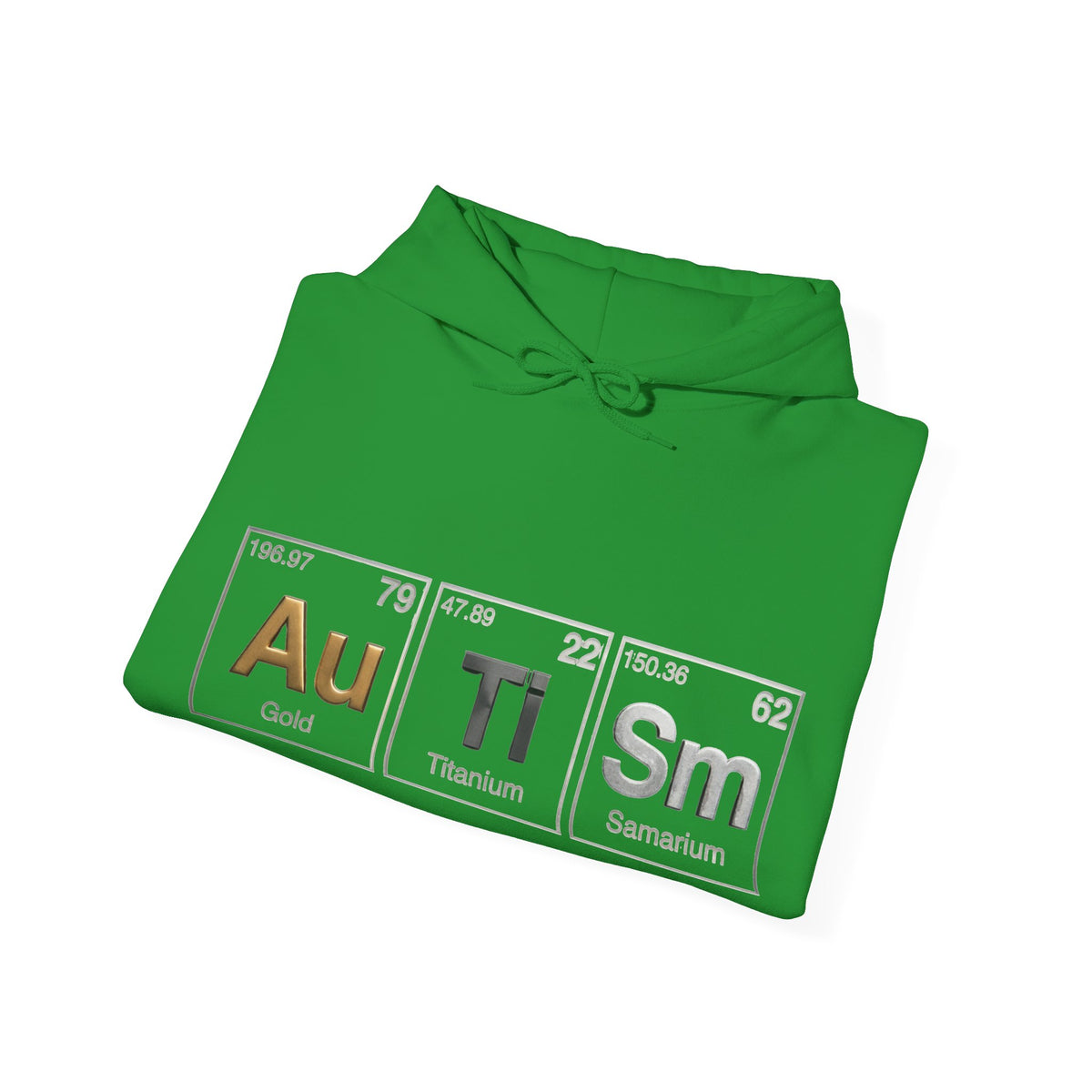 Autism Periodic Table Adult Hoodie — Au Ti Sm Element Design