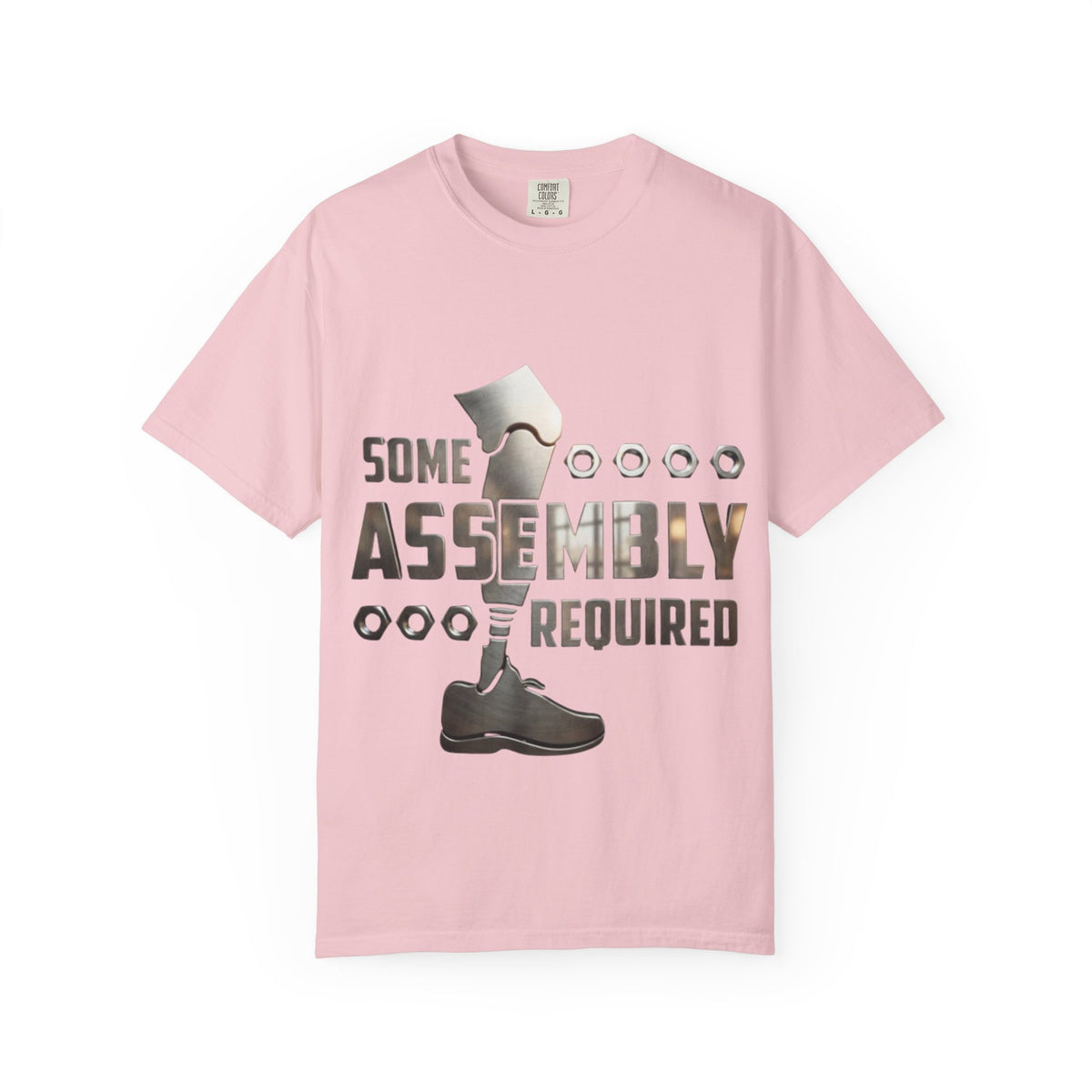Some Assembly Required Adult T-Shirt — Funny DIY Carpenter Tee