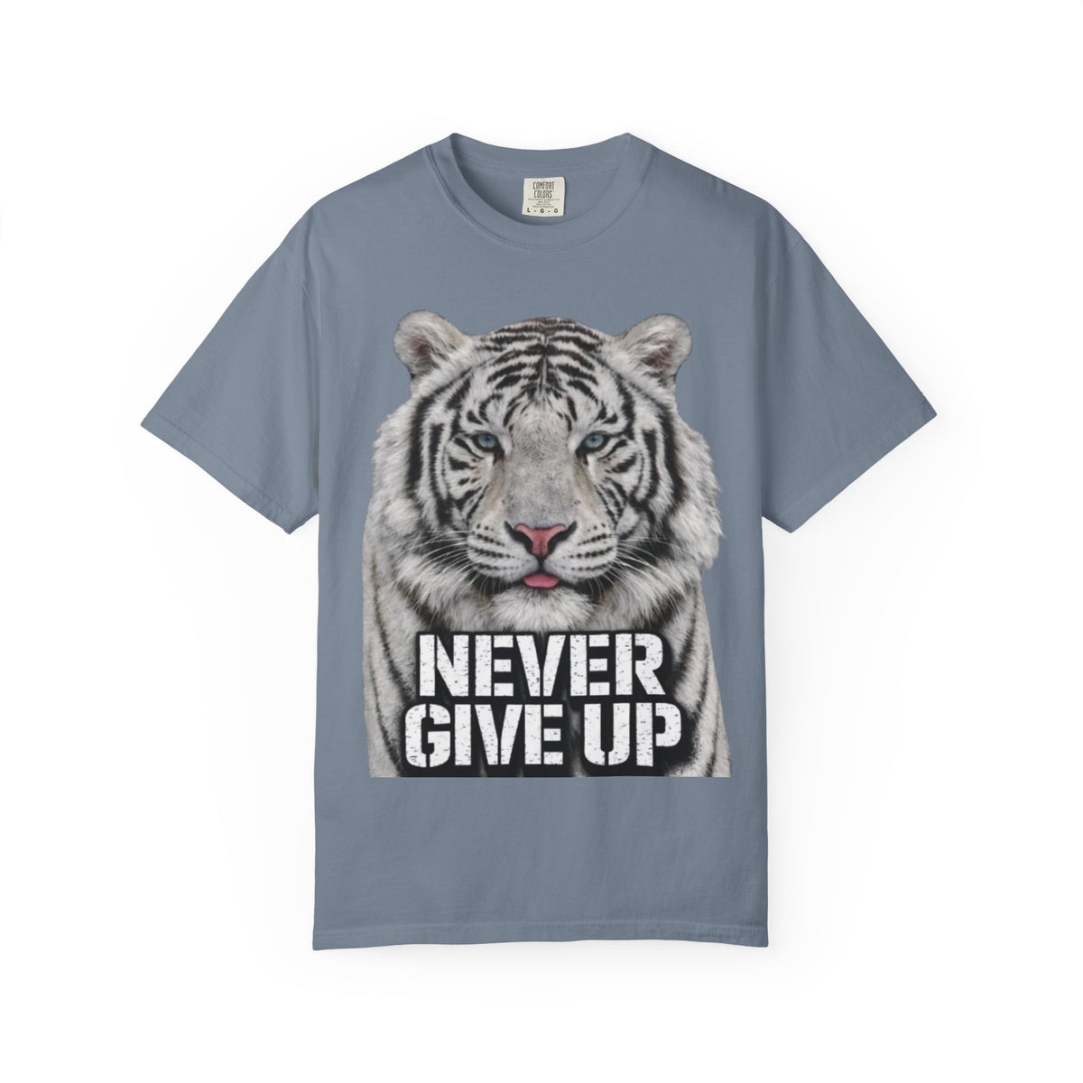Never Give Up Tiger Adult T-Shirt