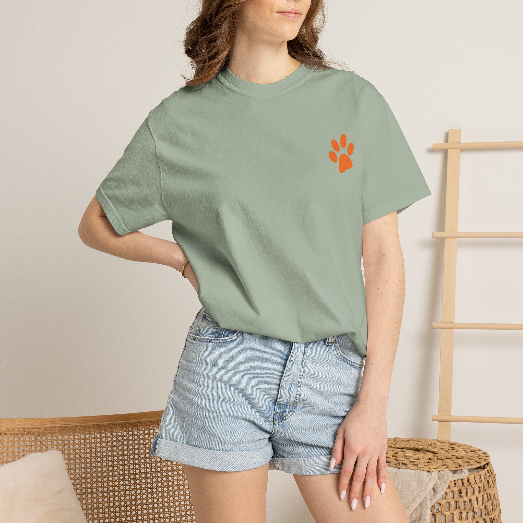Lazy Dog Illustration  Adult T-shirt | "A Bad Day Only Lasts 24 Hours"