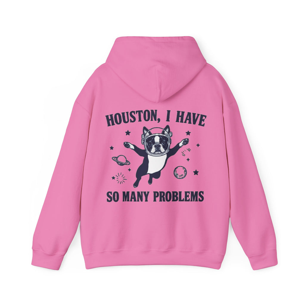 Houston, I Have So Many Problems Adult Hoodie — Funny Space French Bulldog Graphic Hoodie