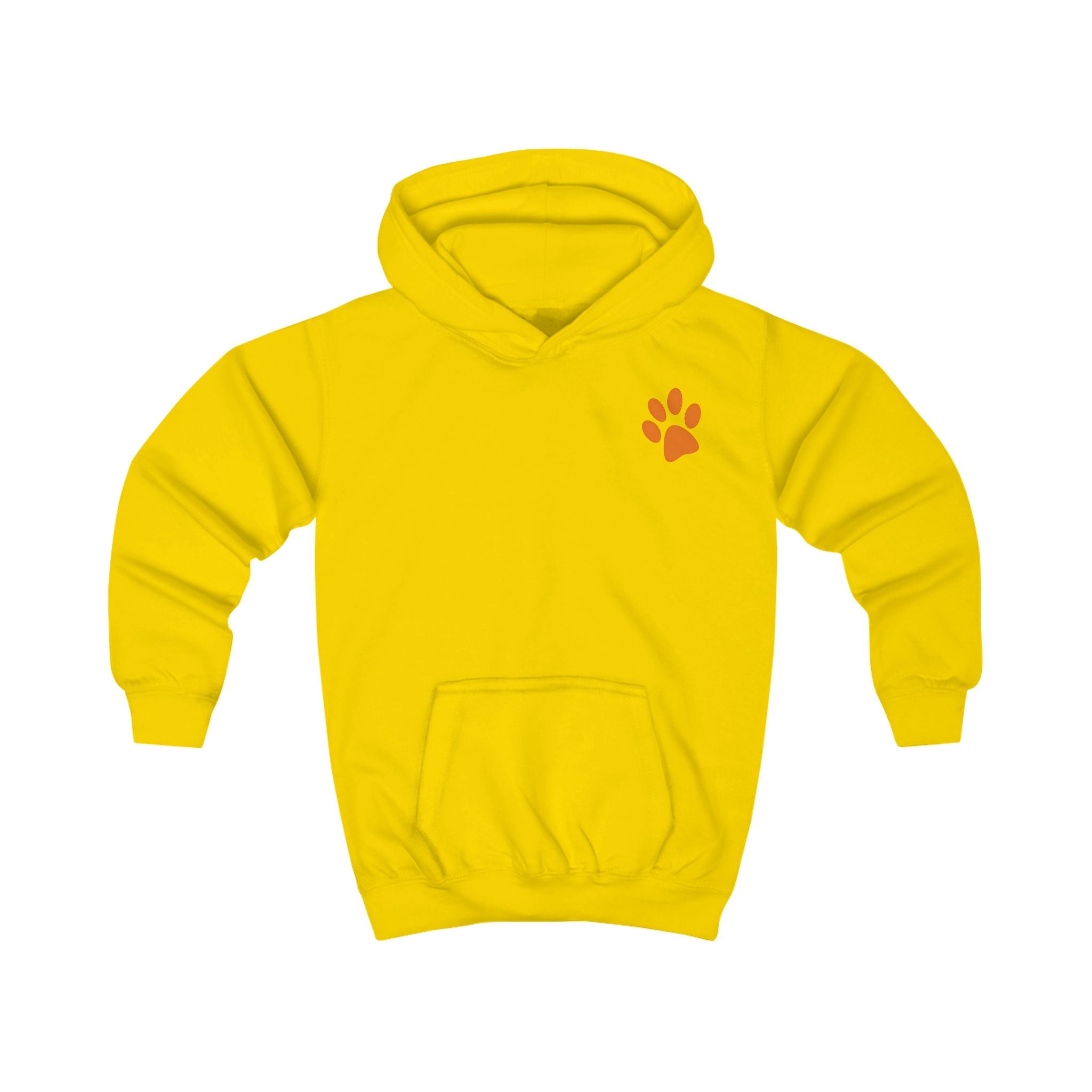 Bad Hair Day Puppy Kids Hoodie | Cute Dog Paw Chest Print