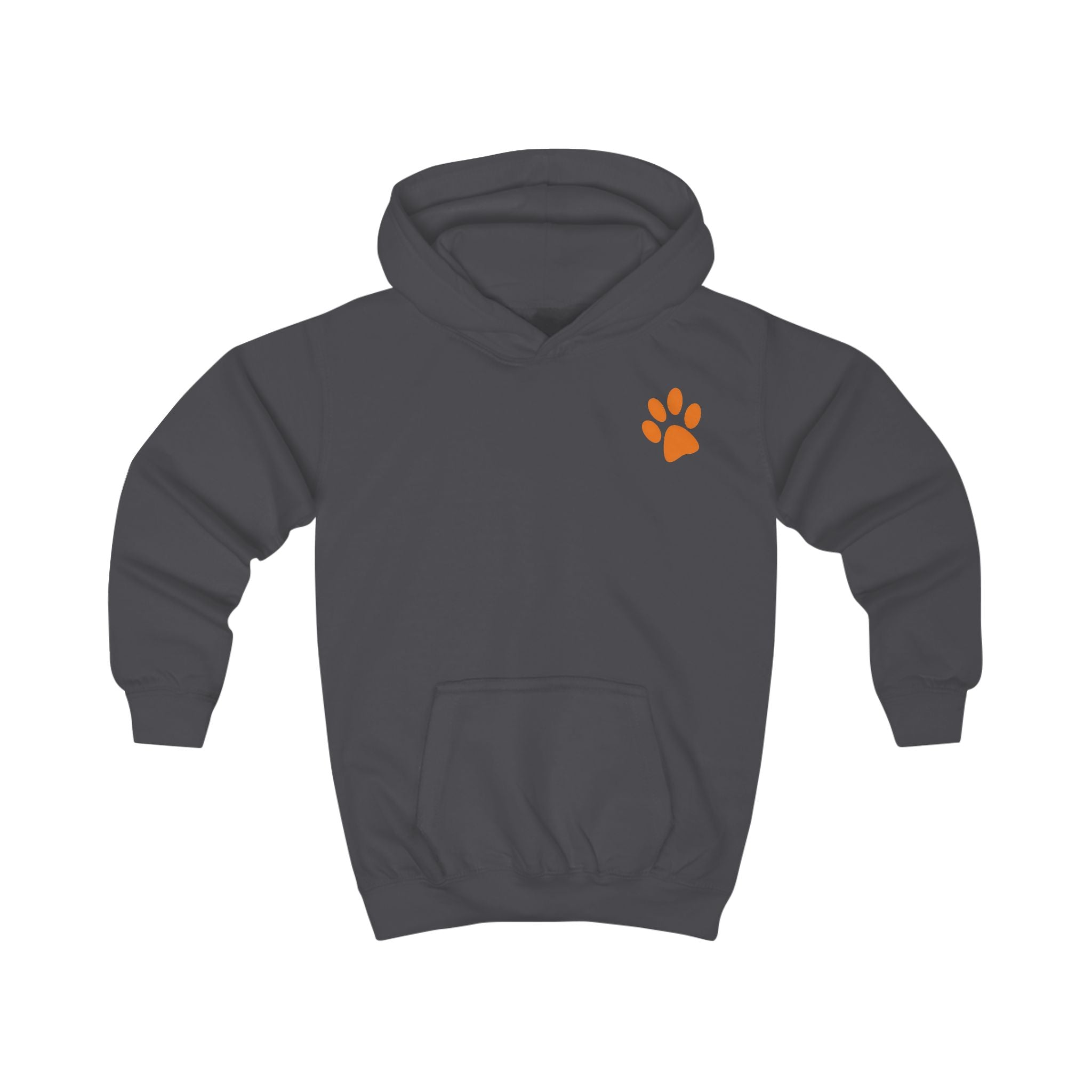 Bad Hair Day Puppy Kids Hoodie | Cute Dog Paw Chest Print
