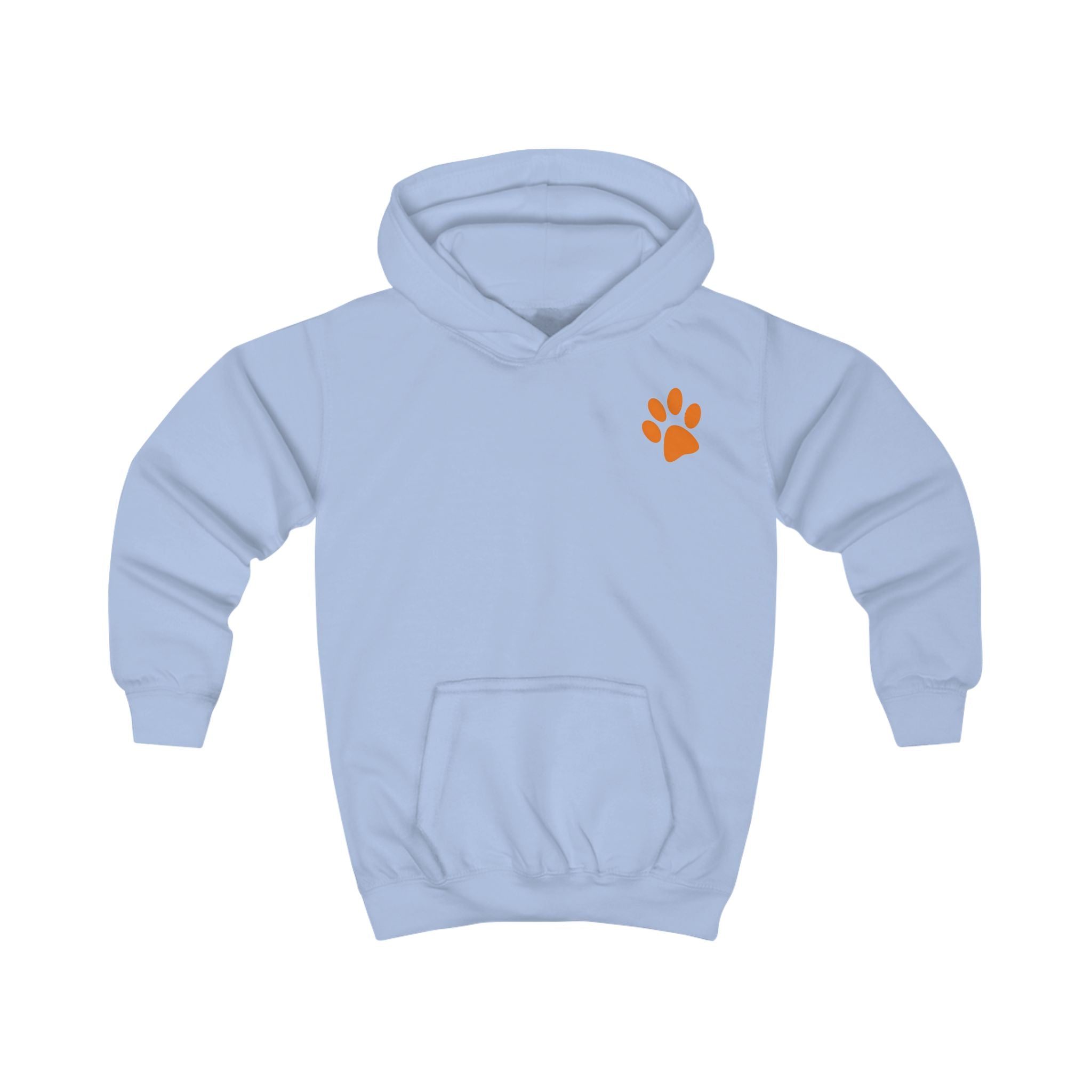 Bad Hair Day Puppy Kids Hoodie | Cute Dog Paw Chest Print