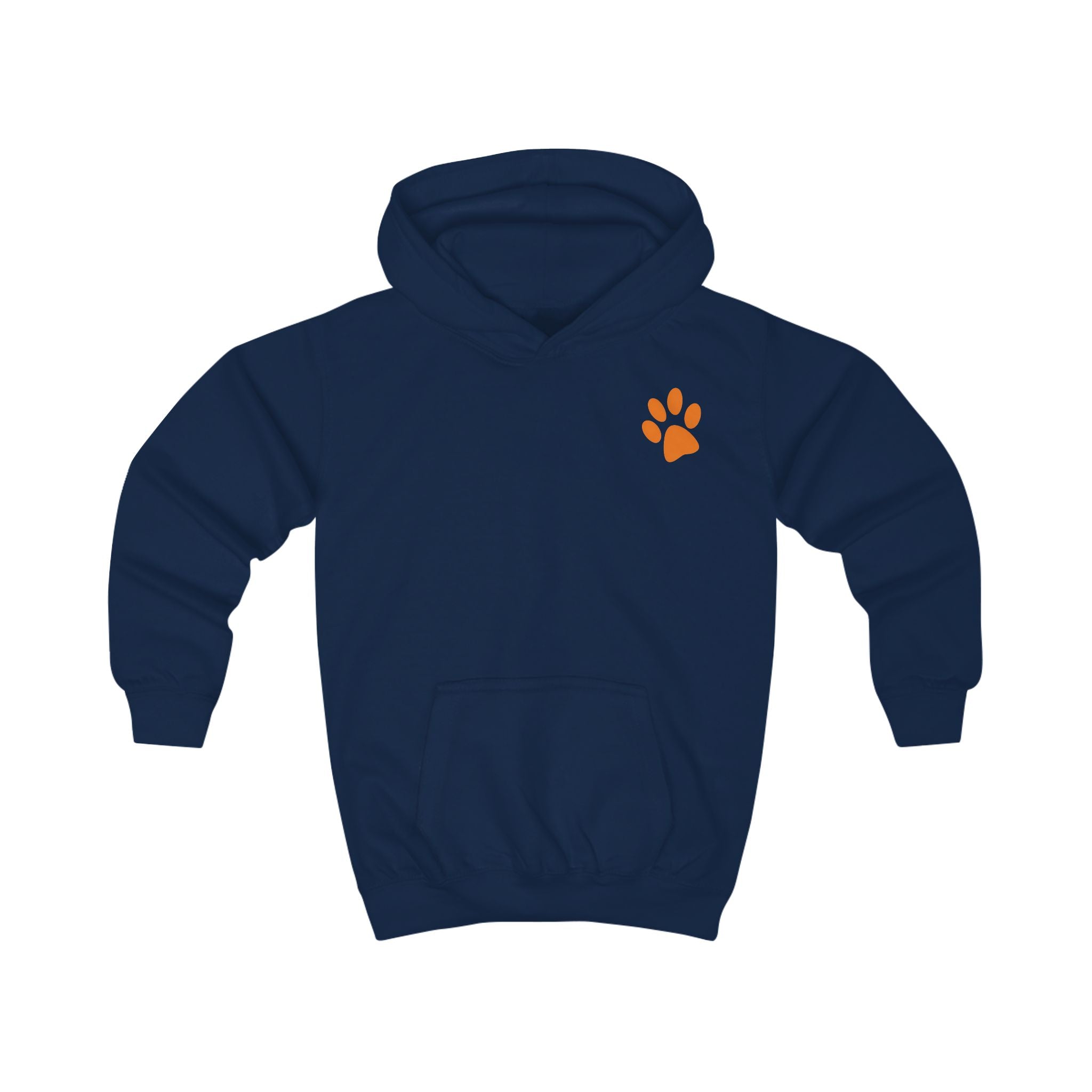 Bad Hair Day Puppy Kids Hoodie | Cute Dog Paw Chest Print