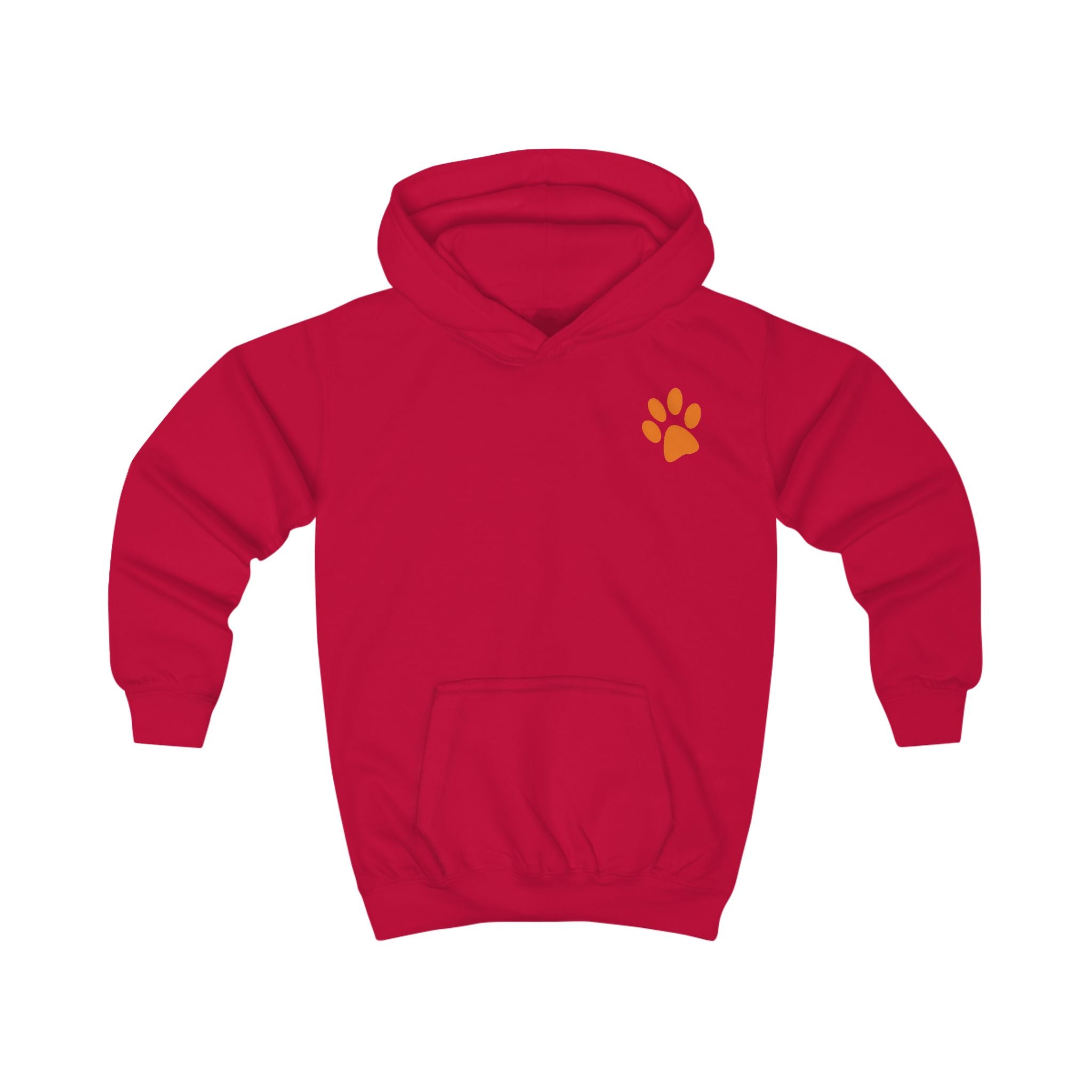 Bad Hair Day Puppy Kids Hoodie | Cute Dog Paw Chest Print
